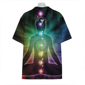 Colorful Chakras Aura Print Hawaiian Shirt