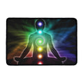 Colorful Chakras Aura Print Kitchen Mat