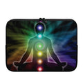 Colorful Chakras Aura Print Laptop Sleeve