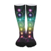 Colorful Chakras Aura Print Long Socks