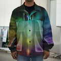 Colorful Chakras Aura Print Men's Shirt Jacket