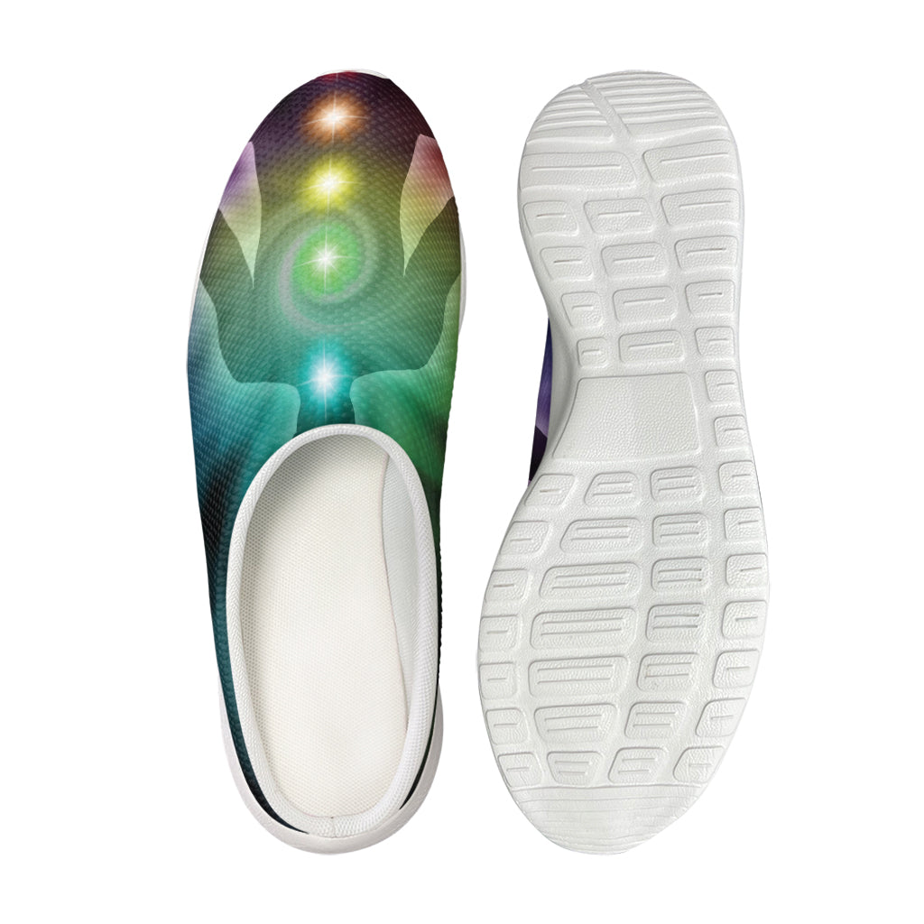 Colorful Chakras Aura Print Mesh Casual Shoes