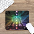 Colorful Chakras Aura Print Mouse Pad