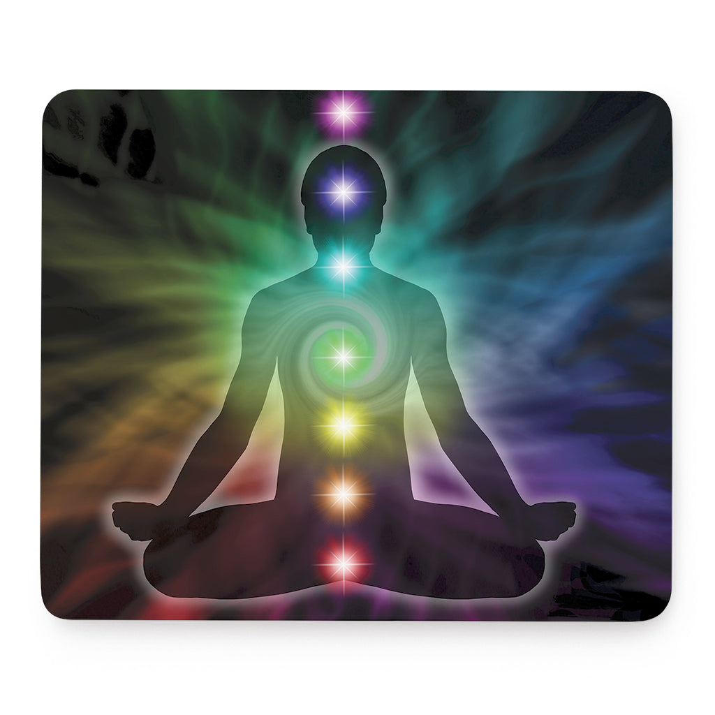 Colorful Chakras Aura Print Mouse Pad