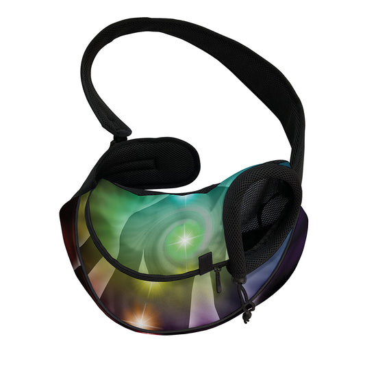 Colorful Chakras Aura Print Pet Sling Carrier