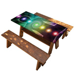 Colorful Chakras Aura Print Picnic Table Cover