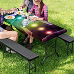 Colorful Chakras Aura Print Picnic Table Cover
