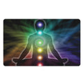 Colorful Chakras Aura Print Polyester Doormat