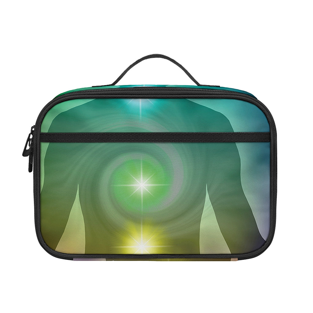 Colorful Chakras Aura Print Portable Lunch Bag