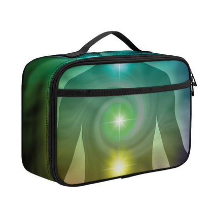 Colorful Chakras Aura Print Portable Lunch Bag