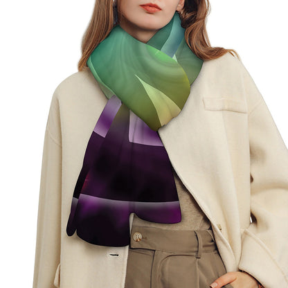 Colorful Chakras Aura Print Scarf