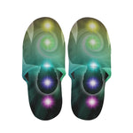Colorful Chakras Aura Print Slippers