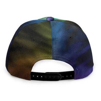 Colorful Chakras Aura Print Snapback Cap