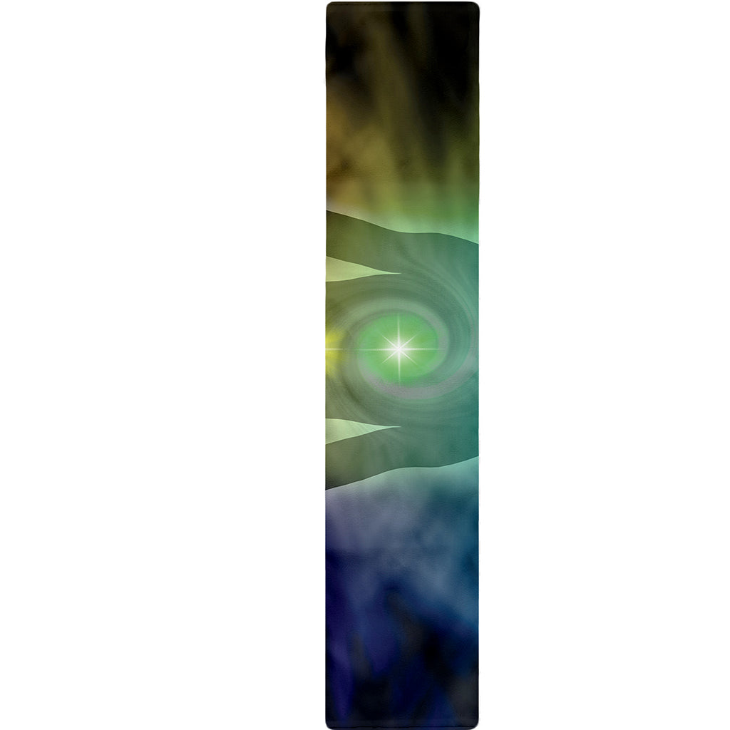 Colorful Chakras Aura Print Table Runner