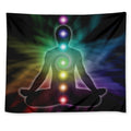 Colorful Chakras Aura Print Tapestry
