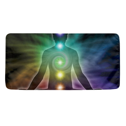 Colorful Chakras Aura Print Towel