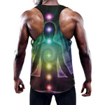 Colorful Chakras Aura Print Training Tank Top