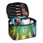 Colorful Chakras Aura Print Travel Makeup Bag