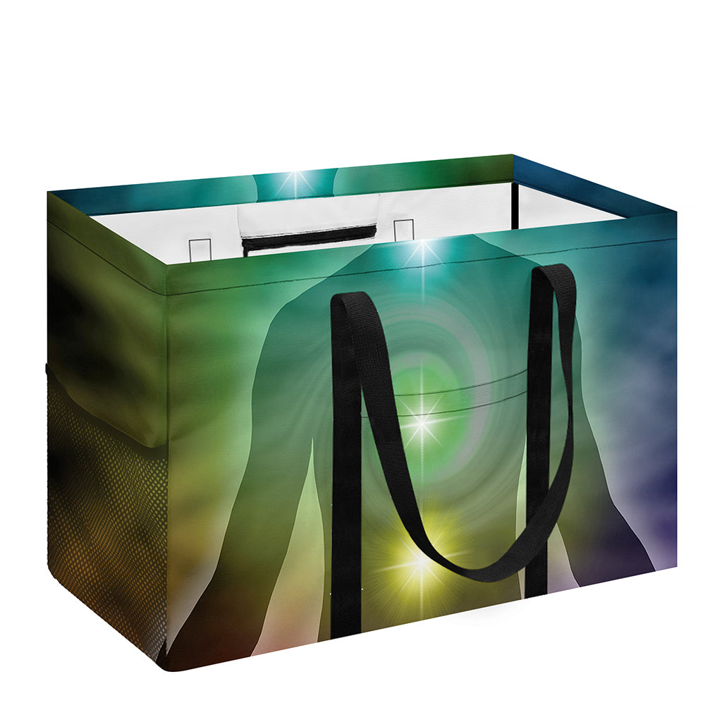 Colorful Chakras Aura Print Utility Tote Bag