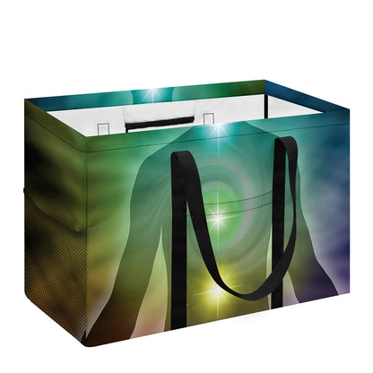 Colorful Chakras Aura Print Utility Tote Bag