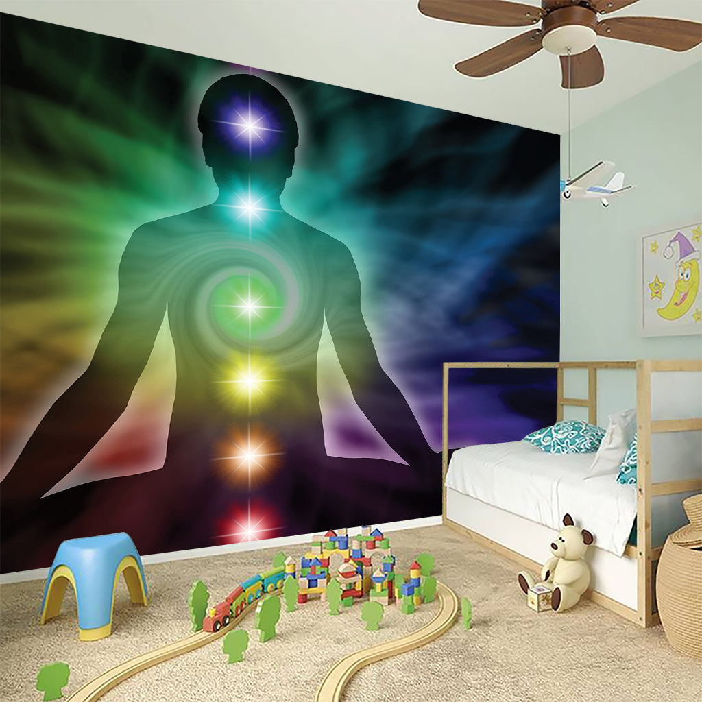 Colorful Chakras Aura Print Wall Sticker