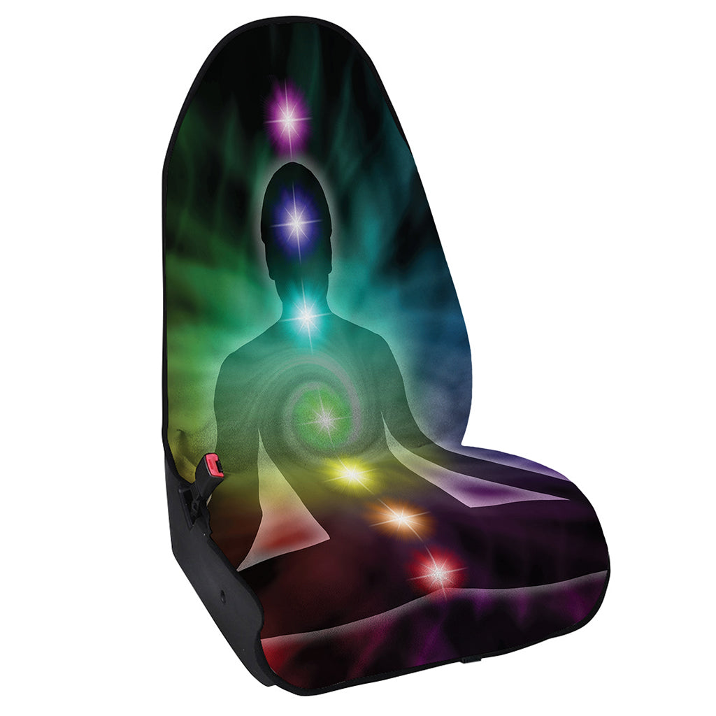 Colorful Chakras Aura Print Waterproof Car Seat Cover