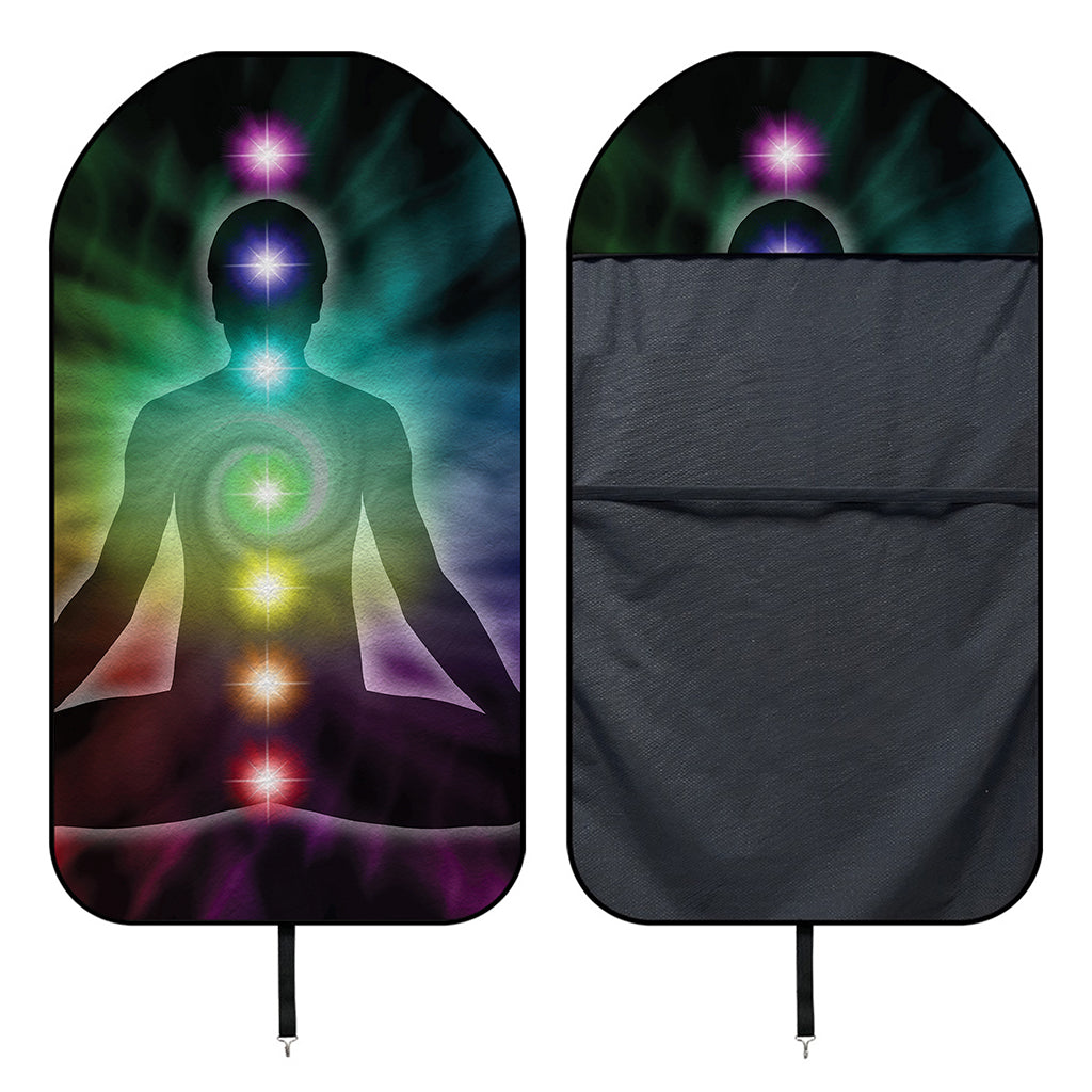 Colorful Chakras Aura Print Waterproof Car Seat Cover
