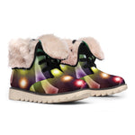 Colorful Chakras Aura Print Winter Boots