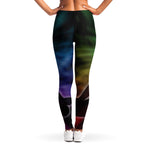 Colorful Chakras Aura Print Women's Leggings
