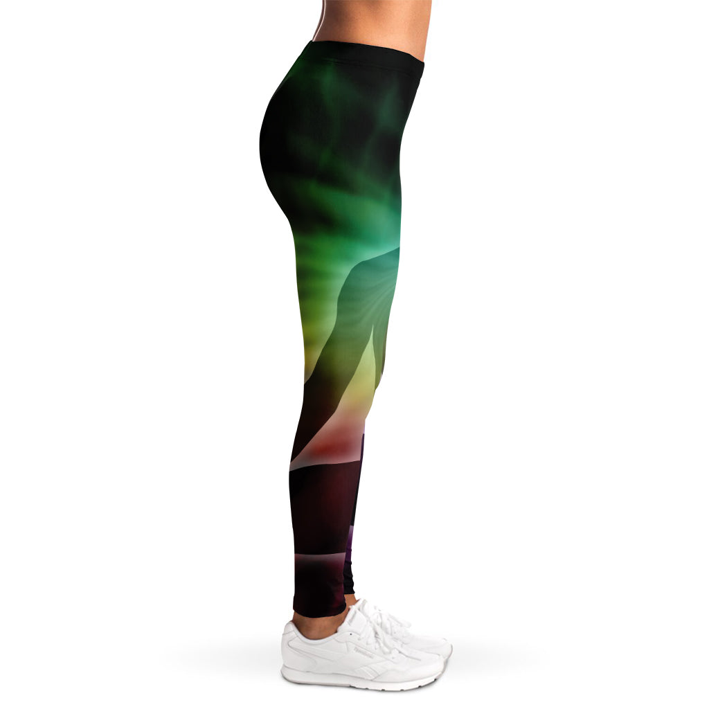Colorful Chakras Aura Print Women's Leggings