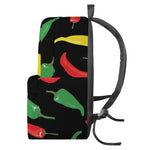 Colorful Chili Peppers Pattern Print Backpack