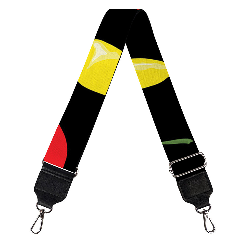 Colorful Chili Peppers Pattern Print Bag Strap