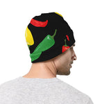 Colorful Chili Peppers Pattern Print Beanie