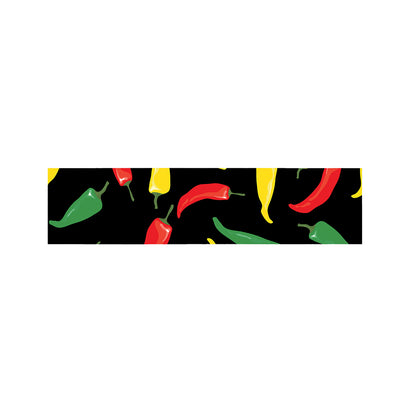 Colorful Chili Peppers Pattern Print Bed Runner