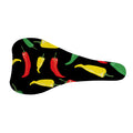 Colorful Chili Peppers Pattern Print Bicycle Seat Cover