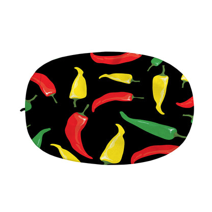 Colorful Chili Peppers Pattern Print Car Side Mirror Covers