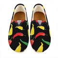 Colorful Chili Peppers Pattern Print Casual Shoes