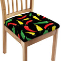 Colorful Chili Peppers Pattern Print Chair Cushion Cover