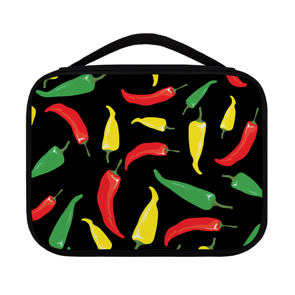 Colorful Chili Peppers Pattern Print Classic Bible Case