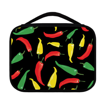 Colorful Chili Peppers Pattern Print Classic Bible Case