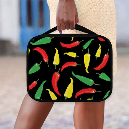 Colorful Chili Peppers Pattern Print Classic Bible Case