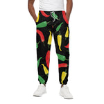 Colorful Chili Peppers Pattern Print Cotton Pants