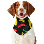 Colorful Chili Peppers Pattern Print Dog Bandana
