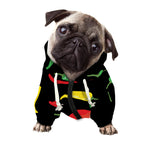 Colorful Chili Peppers Pattern Print Dog Zip Up Hoodie