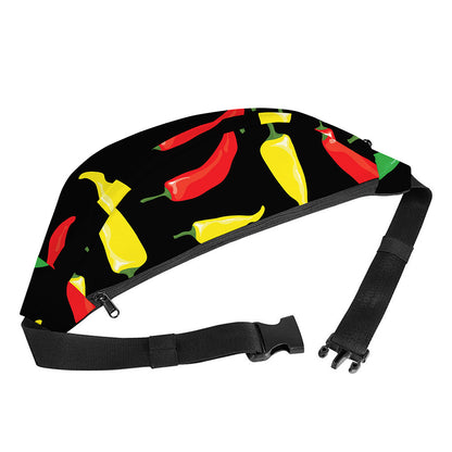 Colorful Chili Peppers Pattern Print Fanny Pack