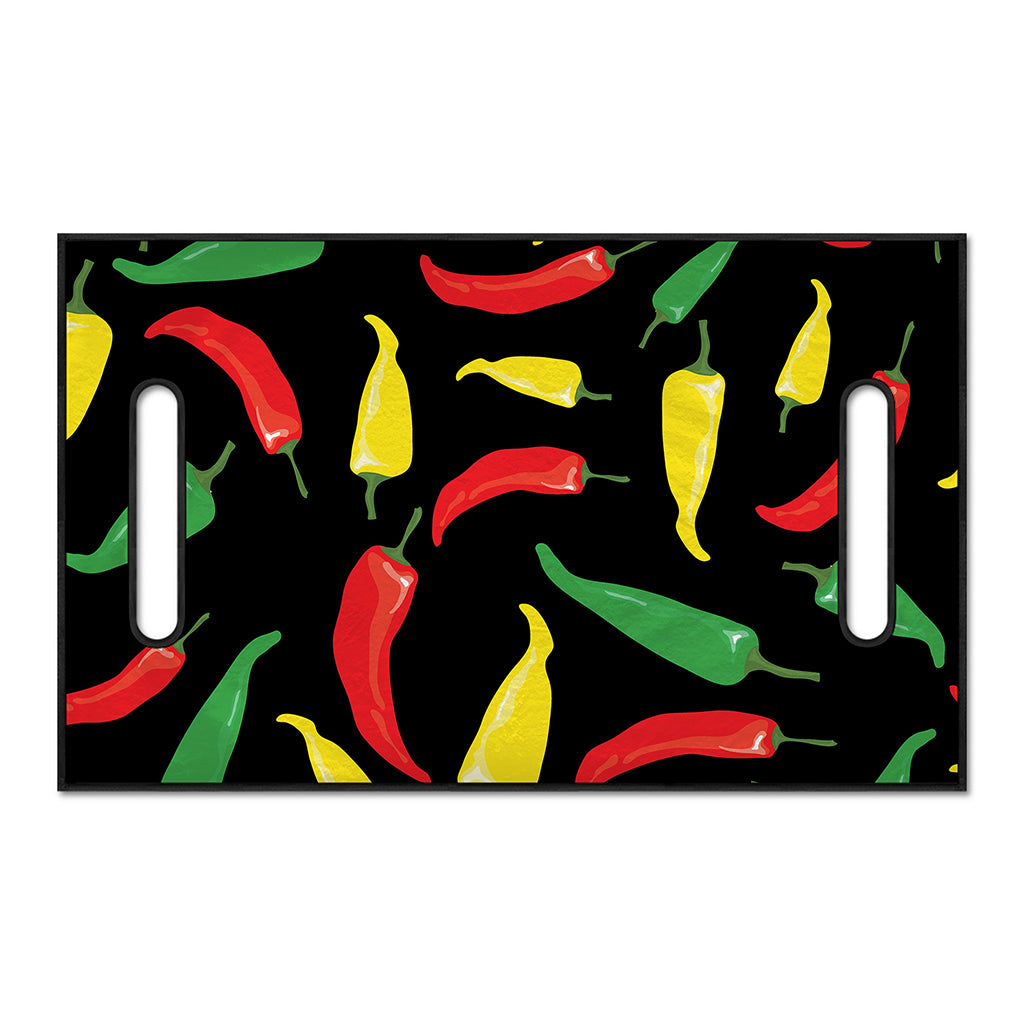 Colorful Chili Peppers Pattern Print Golf Cart Seat Cover