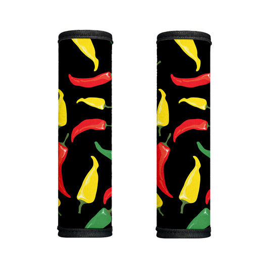 Colorful Chili Peppers Pattern Print Handle Covers