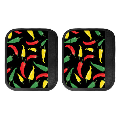 Colorful Chili Peppers Pattern Print Handle Covers