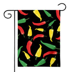 Colorful Chili Peppers Pattern Print House Flag