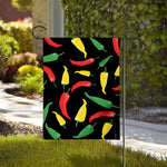 Colorful Chili Peppers Pattern Print House Flag